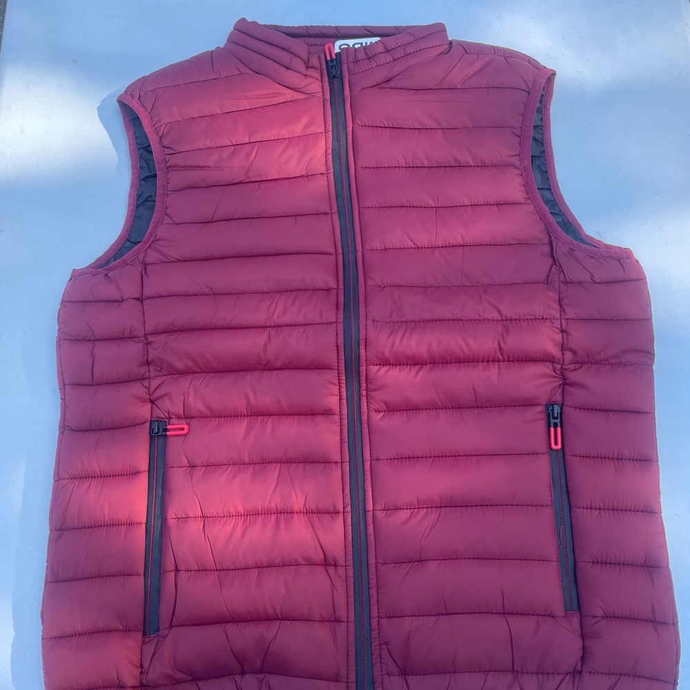 Stylish wine Puffer Vest